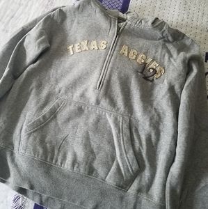Texas A&M Aggies half zip grey Hoodie